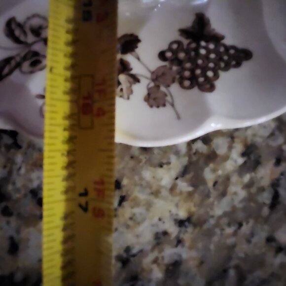 Bountiful brown by Myott Staffordshire England. Transferware Oval platter. 16.5 - Picture 10 of 13